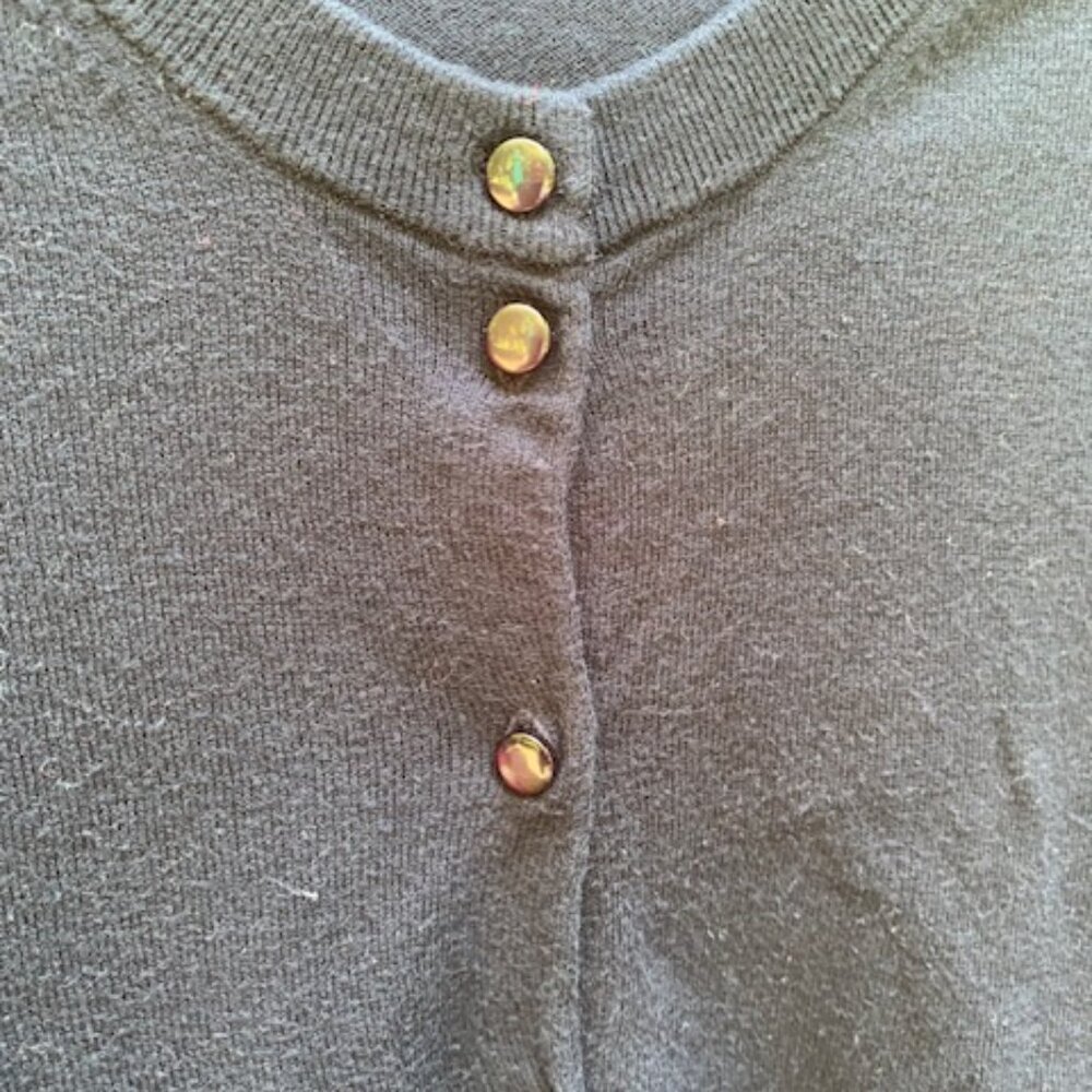 J. Crew Navy Blue Button Down 3/4 sleeve Sweater Cardigan